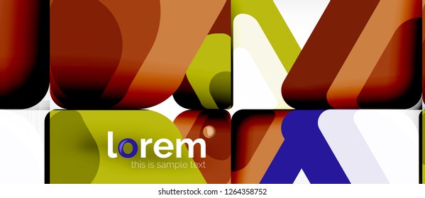 Geometric abstract background. Trendy abstract layout template for business or technology presentation or web brochure cover, wallpaper. Vector illustration