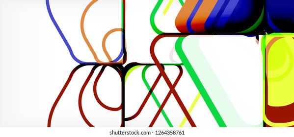 Geometric abstract background. Trendy abstract layout template for business or technology presentation or web brochure cover, wallpaper. Vector illustration