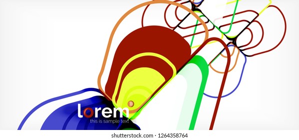 Geometric abstract background. Trendy abstract layout template for business or technology presentation or web brochure cover, wallpaper. Vector illustration