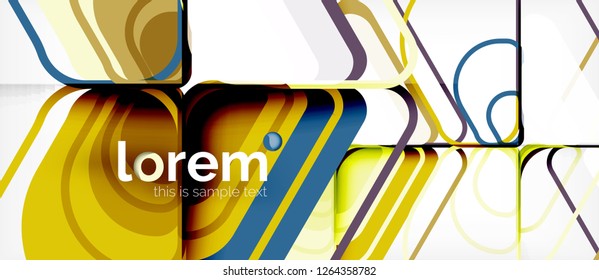 Geometric abstract background. Trendy abstract layout template for business or technology presentation or web brochure cover, wallpaper. Vector illustration