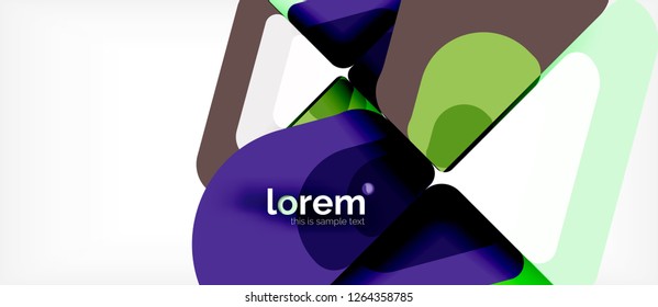 Geometric abstract background. Trendy abstract layout template for business or technology presentation or web brochure cover, wallpaper. Vector illustration