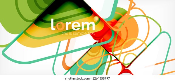 Geometric abstract background. Trendy abstract layout template for business or technology presentation or web brochure cover, wallpaper. Vector illustration