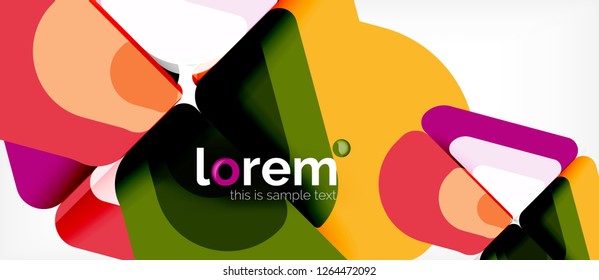 Geometric abstract background. Trendy abstract layout template for business or technology presentation or web brochure cover, wallpaper. Vector illustration