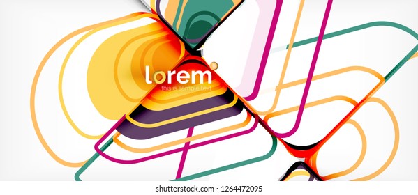 Geometric abstract background. Trendy abstract layout template for business or technology presentation or web brochure cover, wallpaper. Vector illustration