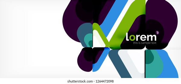 Geometric abstract background. Trendy abstract layout template for business or technology presentation or web brochure cover, wallpaper. Vector illustration