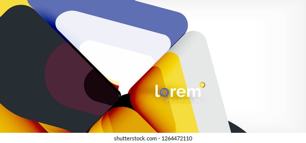 Geometric abstract background. Trendy abstract layout template for business or technology presentation or web brochure cover, wallpaper. Vector illustration