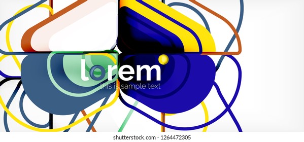Geometric abstract background. Trendy abstract layout template for business or technology presentation or web brochure cover, wallpaper. Vector illustration