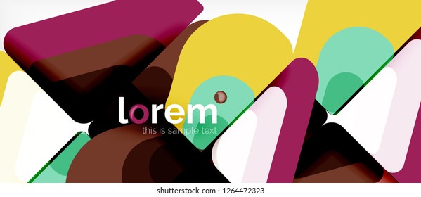 Geometric abstract background. Trendy abstract layout template for business or technology presentation or web brochure cover, wallpaper. Vector illustration