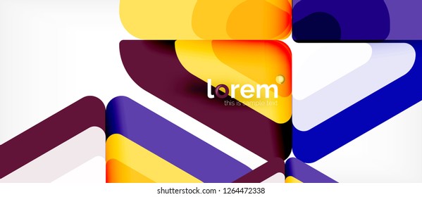 Geometric abstract background. Trendy abstract layout template for business or technology presentation or web brochure cover, wallpaper. Vector illustration