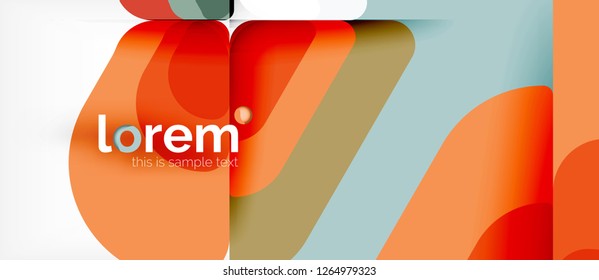 Fondo abstracto geométrico. Plantilla de diseño abstracto de moda para presentación de negocios o tecnología o portada de folletos web, fondo de pantalla. Ilustración del vector
