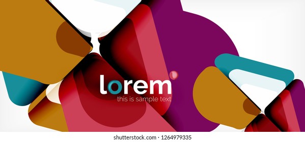 Geometric abstract background. Trendy abstract layout template for business or technology presentation or web brochure cover, wallpaper. Vector illustration
