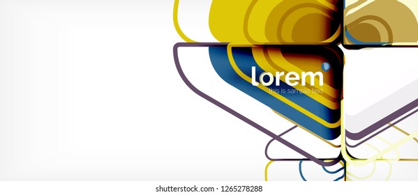 Geometric abstract background. Trendy abstract layout template for business or technology presentation or web brochure cover, wallpaper. Vector illustration