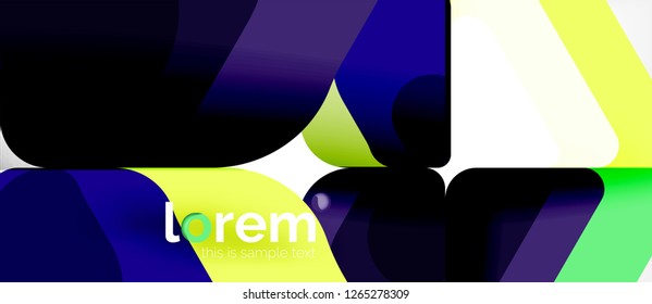 Geometric abstract background. Trendy abstract layout template for business or technology presentation or web brochure cover, wallpaper. Vector illustration