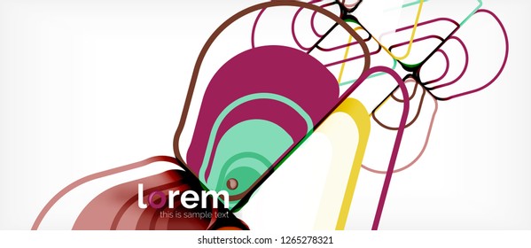 Geometric abstract background. Trendy abstract layout template for business or technology presentation or web brochure cover, wallpaper. Vector illustration