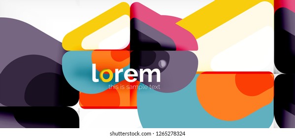 Geometric abstract background. Trendy abstract layout template for business or technology presentation or web brochure cover, wallpaper. Vector illustration