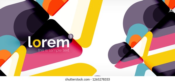 Geometric abstract background. Trendy abstract layout template for business or technology presentation or web brochure cover, wallpaper. Vector illustration