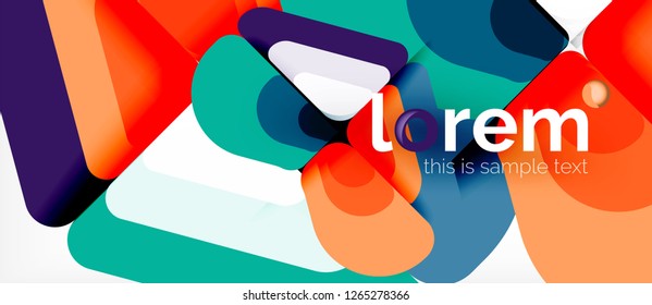 Geometric abstract background. Trendy abstract layout template for business or technology presentation or web brochure cover, wallpaper. Vector illustration