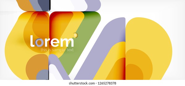 Fondo abstracto geométrico. Plantilla de diseño abstracto de moda para presentación de negocios o tecnología o portada de folletos web, fondo de pantalla. Ilustración del vector