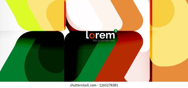 Fondo abstracto geométrico. Plantilla de diseño abstracto de moda para presentación de negocios o tecnología o portada de folletos web, fondo de pantalla. Ilustración del vector