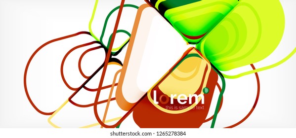 Geometric abstract background. Trendy abstract layout template for business or technology presentation or web brochure cover, wallpaper. Vector illustration