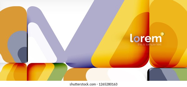 Geometric abstract background. Trendy abstract layout template for business or technology presentation or web brochure cover, wallpaper. Vector illustration