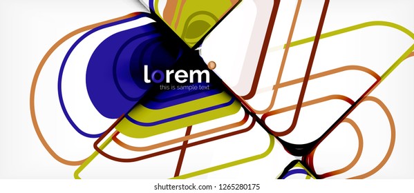 Geometric abstract background. Trendy abstract layout template for business or technology presentation or web brochure cover, wallpaper. Vector illustration