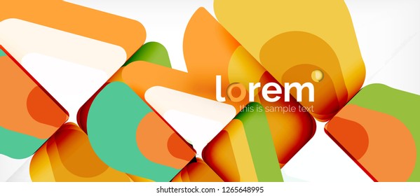 Geometric abstract background. Trendy abstract layout template for business or technology presentation or web brochure cover, wallpaper. Vector illustration