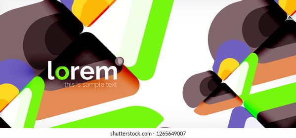 Geometric abstract background. Trendy abstract layout template for business or technology presentation or web brochure cover, wallpaper. Vector illustration