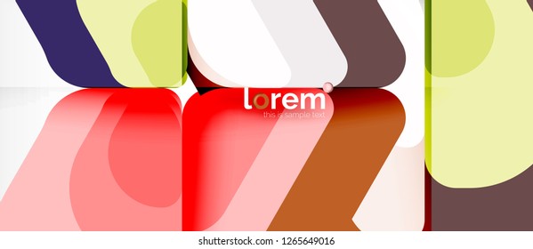 Geometric abstract background. Trendy abstract layout template for business or technology presentation or web brochure cover, wallpaper. Vector illustration