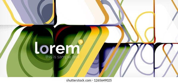 Geometric abstract background. Trendy abstract layout template for business or technology presentation or web brochure cover, wallpaper. Vector illustration