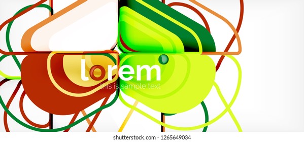 Geometric abstract background. Trendy abstract layout template for business or technology presentation or web brochure cover, wallpaper. Vector illustration