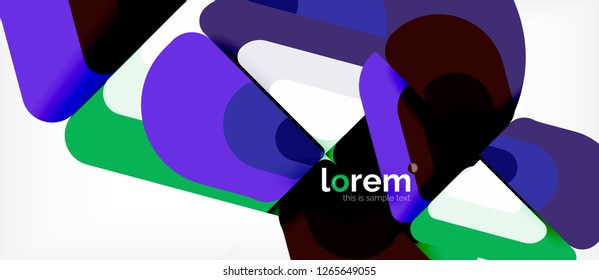 Geometric abstract background. Trendy abstract layout template for business or technology presentation or web brochure cover, wallpaper. Vector illustration