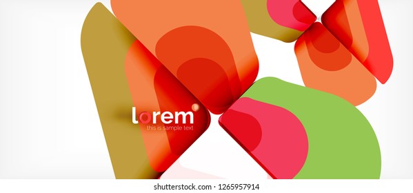 Geometric abstract background. Trendy abstract layout template for business or technology presentation or web brochure cover, wallpaper. Vector illustration