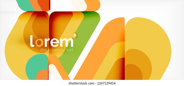 Fondo abstracto geométrico. Plantilla de diseño abstracto de moda para presentación de negocios o tecnología o portada de folletos web, fondo de pantalla. Ilustración del vector