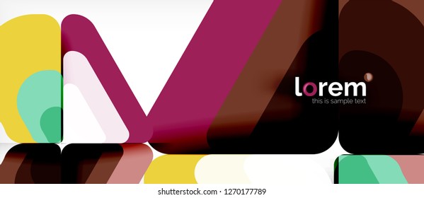 Geometrischer abstrakter Hintergrund. Trendy abstrakte Layout-Vorlage für Geschäfts- oder Technologiepräsentation oder Web-Broschüre Titelbild, Bildschirmhintergrund. Vektorgrafik