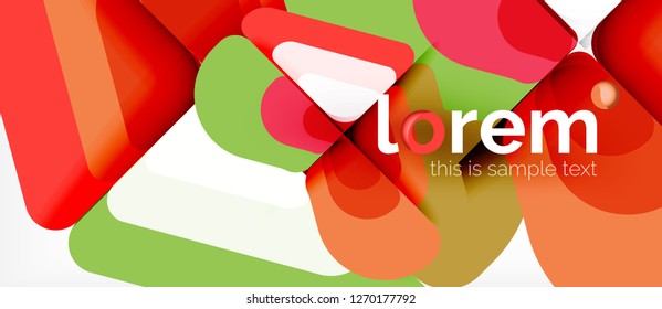 Geometric abstract background. Trendy abstract layout template for business or technology presentation or web brochure cover, wallpaper. Vector illustration