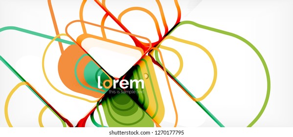 Geometric abstract background. Trendy abstract layout template for business or technology presentation or web brochure cover, wallpaper. Vector illustration