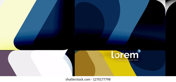 Geometrischer abstrakter Hintergrund. Trendy abstrakte Layout-Vorlage für Geschäfts- oder Technologiepräsentation oder Web-Broschüre Titelbild, Bildschirmhintergrund. Vektorgrafik