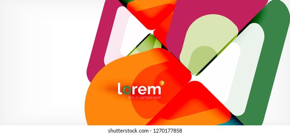 Geometric abstract background. Trendy abstract layout template for business or technology presentation or web brochure cover, wallpaper. Vector illustration