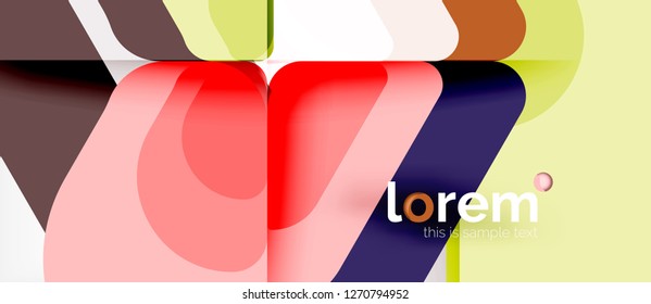 Geometric abstract background. Trendy abstract layout template for business or technology presentation or web brochure cover, wallpaper. Vector illustration