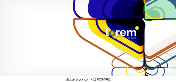 Geometric abstract background. Trendy abstract layout template for business or technology presentation or web brochure cover, wallpaper. Vector illustration