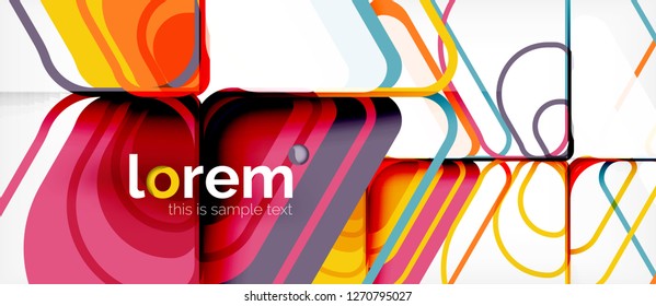 Geometric abstract background. Trendy abstract layout template for business or technology presentation or web brochure cover, wallpaper. Vector illustration