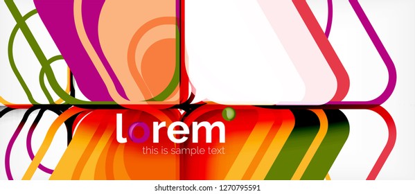 Geometrischer abstrakter Hintergrund. Trendy abstrakte Layout-Vorlage für Geschäfts- oder Technologiepräsentation oder Web-Broschüre Titelbild, Bildschirmhintergrund. Vektorgrafik