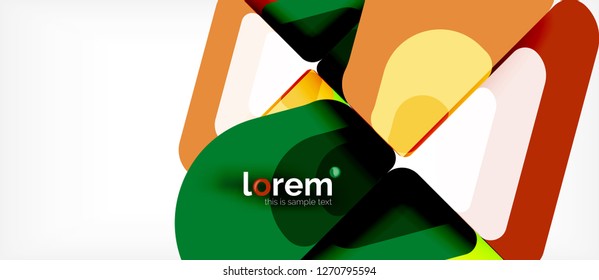 Geometric abstract background. Trendy abstract layout template for business or technology presentation or web brochure cover, wallpaper. Vector illustration
