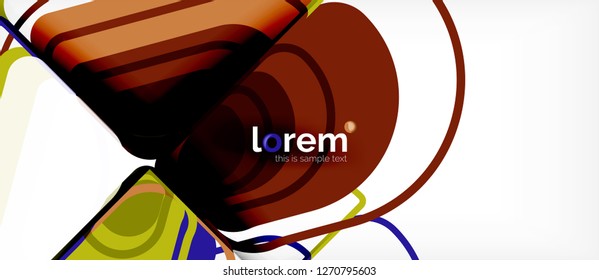 Geometric abstract background. Trendy abstract layout template for business or technology presentation or web brochure cover, wallpaper. Vector illustration