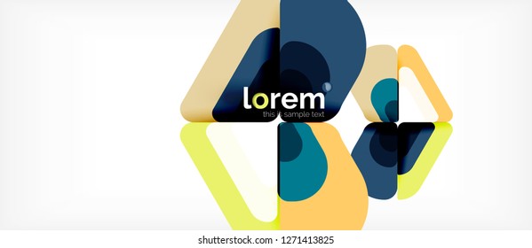 Geometric abstract background. Trendy abstract layout template for business or technology presentation or web brochure cover, wallpaper. Vector illustration