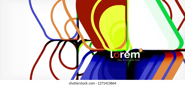 Geometric abstract background. Trendy abstract layout template for business or technology presentation or web brochure cover, wallpaper. Vector illustration