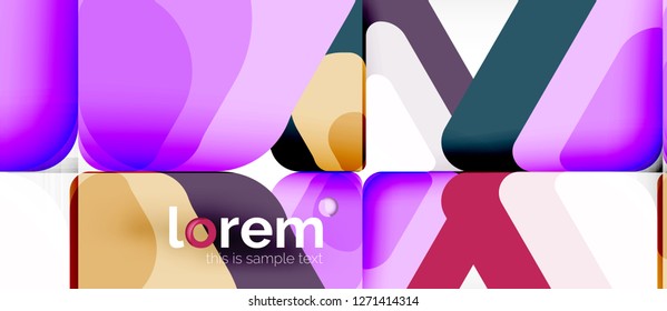 Geometric abstract background. Trendy abstract layout template for business or technology presentation or web brochure cover, wallpaper. Vector illustration