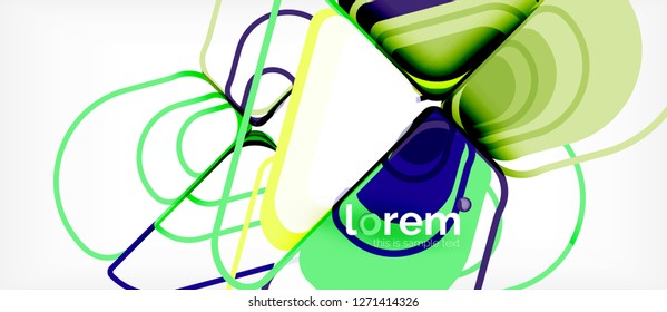 Fondo abstracto geométrico. Plantilla de diseño abstracto de moda para presentación de negocios o tecnología o portada de folletos web, fondo de pantalla. Ilustración del vector
