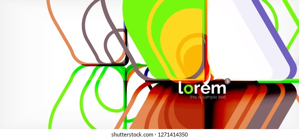 Geometric abstract background. Trendy abstract layout template for business or technology presentation or web brochure cover, wallpaper. Vector illustration